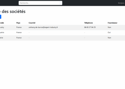 Centralisez toutes vos entreprises et contacts clients/fournisseurs dans une base unique